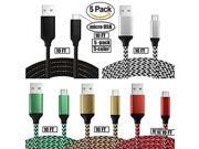 Micro USB Cables 10 feet ,5Pack 10ft Extra Long Nylon Braided Cable High Speed USB to Micro USB Charger Cables Android Fast Charging Cord for Samsung Galaxy S7