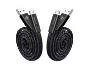 Retractable Micro USB Cable, CAFELE 2 Pack Portable Flexible Automatic Charging Sync Cable for Samsung Galaxy S7/S6/S5/Edge, Note 5/4/3, LG, Nexus, HTC, (2ft, B