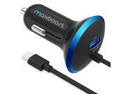 Quick Charge 2.0 Car Charger, Maxboost 30W USB Car Charger 2.4A with QC 2.0 MicroUSB Cable for Samsung Galaxy S8 Plus/S7/S6/Edge/Note 5 8,HTC One,LG G6 G5,Nexus