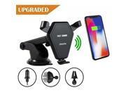 Wireless Car Charger, Obaska Qi Fast Wireless Charging Car Mount Phone Holder for iPhone X, 8/8 Plus, Samsung Galaxy S8/ S8 Plus/ S7 / S7 edge / S6 edge Plus, N