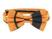Vesuvio Napoli BOWTIE Gold & Black Woven Striped Design Men's Bow Tie Vesuvio Napoli BOWTIE Gold & Black Woven Striped Design Men's Bow Tie