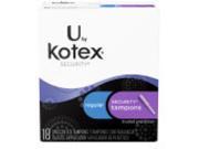 UPC 036000158809 product image for Kotex U Security Tampons, Regular, 18ct 036000158809A1866 | upcitemdb.com