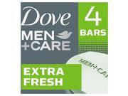 Dove Men+Care Bar 3 in 1 Cleanser for Body  Face  and Shaving Extra Fresh  3.75 Oz.  4 Bars