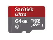 Sandisk Ultra 64GB Micro SDXC MicroSD Memory Card High Speed Class 10 for Motorola Moto Z Droid Force Droid Z2 Force - Samsung Galaxy Note 3 4 Edge Note8, S5 S7