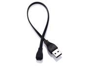 JS 1/2/3pcs USB Charging Cable Cord For Fitbit Charge/Force Smart Watch , Black 2PCS