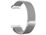 For Fitbit Ionic Bands Large Replacement Magnetic Loop Strap Stainless Steel Wrist Band:Silver