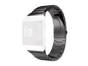 For Fitbit Ionic Stainless Steel Strap, Stainless Steel Replacement Band for Fitbit Ionic Watch (Black)
