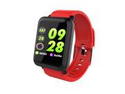 M28 Smart Watch Big Screen Heart Rate Monitor Blood Pressure Blood Oxygen SPO2 Multi Sport Mode Swim Smartwatch IP67(Red)