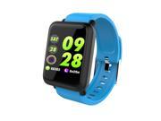 M28 Smart Watch Big Screen Heart Rate Monitor Blood Pressure Blood Oxygen SPO2 Multi Sport Mode Swim Smartwatch IP67(Blue)