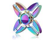 Rainbow Color Alloy Fidget Spinner For Kids Adults Anti Stress Toys