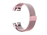 Miimall Milanese Loop Stainless Steel Watch Wrist Replacement Band for Fitbit Charge 2 - Pink/Personalized Your Fitbit Charge 2, Watch Strap with Connector,Uniq