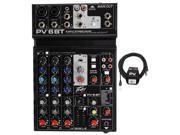 UPC 613816027187 product image for Peavey PV 6BT PV6BT Pro Audio Mixer, 2 Mic In, Bluetooth/USB/Compressor/FX+Cable | upcitemdb.com