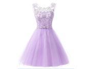 US Women's Short Tulle Beading Homecoming Dresses 2018 Prom Party Gowns