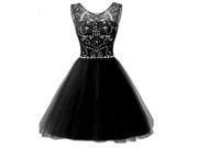 US Women's Short Tulle Beading Homecoming Dresses 2018 Prom Party Gowns