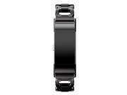 Fashion Sports Luxury Leather Bracelet Classic Strap Band For Fitbit Charge 2 BK