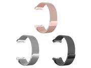 YINY-For Fitbit Ionic Bands Large Replacement Magnetic Loop leather belt Stainless Steel Wrist Band