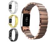 YINY-Stainless Steel Watch Band bangle + Connector for Fitbit Charge 2