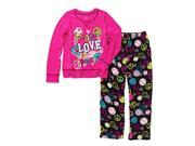 UPC 767052857487 product image for Big Girls' 2 pc Sleepshirt and Fleece Sleep Pant Pajama Sleepwear Set (Small 6/6 | upcitemdb.com