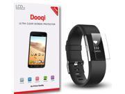 6X Dooqi HD Clear [Full Coverage] LCD Screen Protector For Fitbit Charge 2