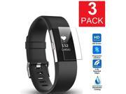 3-Pack Screen Protector Full Coverage Clear Film For Fitbit Charge 2 HD