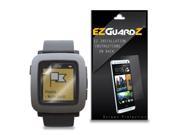 4X EZguardz LCD Screen Protector Skin Cover Shield 4X For Pebble Time Smartwatch