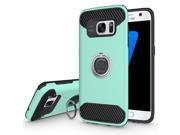 Arc Samsung Galaxy S7 Shockproof Hybrid 360° Ring Stand Case Cover Teal
