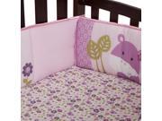 UPC 084122569027 product image for Lambs & Ivy Hopscotch Jungle 4-Piece Crib Bumper - Pink, Purple, Animals, Butter | upcitemdb.com