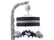 UPC 084122591585 product image for Lambs & Ivy Evan Musical Baby Crib Mobile - Blue, Gray, Transportation | upcitemdb.com