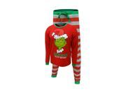 Dr. Seuss How the Grinch Stole Christmas Behave For The Holidays Cotton 2 Piece