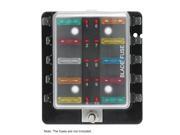 KKmoon DC 12V 10 Way Blade Fuse Box Holder with LED Warning Light Kit for Car Boat Marine Trike KKmoon DC 12V 10 Way Blade Fuse Box Holder with LED Warning Light Kit for Car Boat Marine Trike