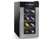 NutriChef PKTEWC80 - Electric Wine Cooler - Wine Chilling Refrigerator Cellar (8-Bottle)