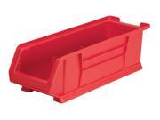 Akromils 200 Lbs Capacity Mobile Kit Storage Organizer Bin Red 4 Pack 23.87X 8.25X 7