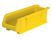 Akromils 200 Lbs Capacity Mobile Kit Storage Organizer Bin Yellow 4 Pack 23.87X 8.25X 7