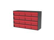 Akromils Textured Charcoal Cabinet w 31182 Red