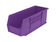 Akromils Home Indoor Multipurpose Plastic Stack Storage Hang Bin Purple 24 Pack 10.87X 4.12X 4