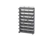8 Shelves Single Sided Pick Rack With Clear Shelf Storage 30170SCLAR Bins