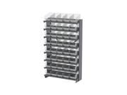 8 Shelves Single Sided Pick Rack With Clear Shelf Storage 30090SCLAR Bins