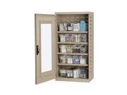 Akromils Textured Putty Quick View Cabinet w 31142 Crystal Clear