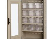 Akromils Textured Putty Quick View Cabinet w 31162 Crystal Clear