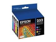Epson T252 Durabrite - Ultra Black & Color Combo Epson DURABrite Ultra Ink T252 Ink Cartridge - Cyan, Black, Magenta, Yellow - Inkjet - Standard Yield - 4 / Pac