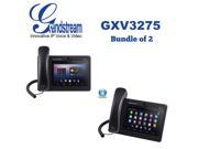 Grandstream GXV3275 Multimedia Business IP Phone for Android Bundle of 2
