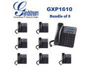 Grandstream GXP1610 SOHO IP phone 1 SIP acct. 3 way conf. Bundle of 8