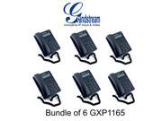 Grandstream GXP1165 Bundle of 6 Small Medium Business 1 line IP Phone PoE