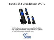 Grandstream DP710 Bundle of 4 VoIP DECT Cordless IP Phone Handset and Charger