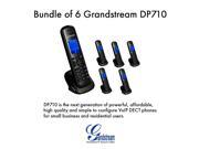 Grandstream DP710 Bundle of 6 VoIP DECT Cordless IP Phone Handset and Charger