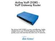 Airlive VoIP 210RS VoIP Gateway Router compatible with Cisco ATA 186