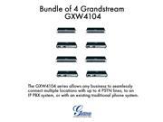 Grandstream GXW4104 BUNDLE of 4 IP Analog Gateway voice and video 4 FXO VoIP