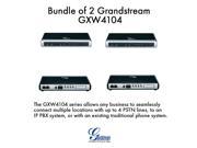 Grandstream GXW4104 Bundle of 2 IP Analog Gateway voice and video 4 FXO VoIP