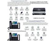 Grandstream Combo UCM6102 2 Port IP PBX 2x GXP2160 Enterprise IP 6Line Phone
