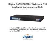 Digium 1AS3100010LF Switchvox 310 Appliance 45 Concurrent Calls 2 Telephony Card